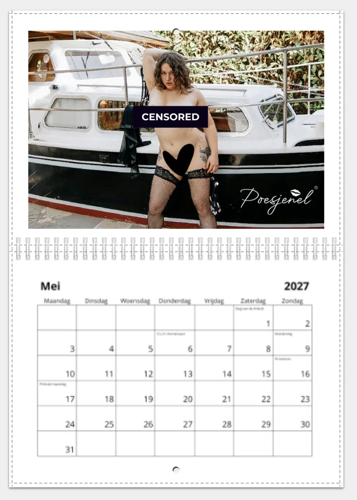 Exclusieve naaktkalender 2027 - Afbeelding 3